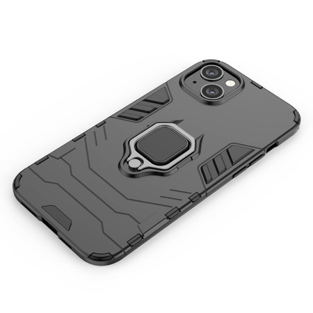 Ring Armor Hülle für iPhone 14 Pro Max gepanzerte Hülle magnetischer Haltering schwarz