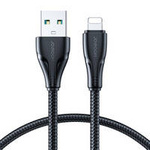 Joyroom cable USB - Lightning 2.4A 0.25 m black (S-UL012A11)