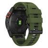 Strap for GARMIN FENIX 3 / 5X / 3HR / 5X PLUS / 6X / 6X PRO / 7X Tech-Protect IconBand green and white