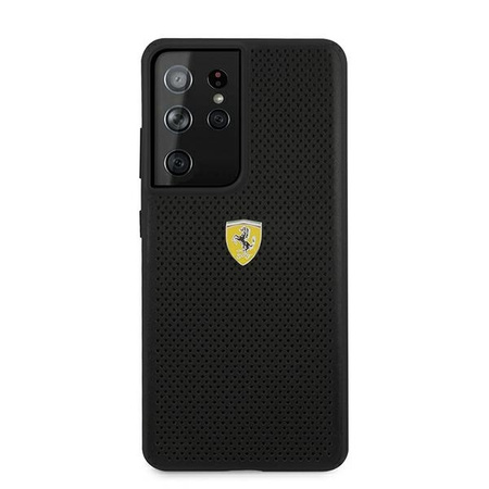 Ferrari FESPEHCS21LBK S21 Ultra G996 czarny/black hardcase On Track Perforated