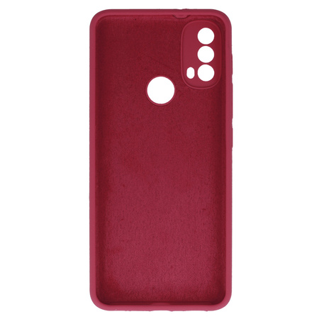 Silicone Lite Case do Motorola Moto E40/E30 bordowy