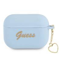 Guess GUAPLSCHSB AirPods Pro cover niebieski/blue Silicone Charm Collection