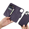 iCarer Wallet Case 2in1 case iPhone 14 Leather Flip Cover Anti-RFID dark purple (WMI14220725-DP)