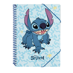 Disney Stitch - Skoroszyt A4 z gumką + 30 przezroczystych koszulek