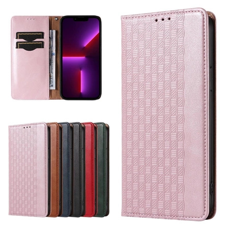 Magnet Strap Case iPhone 14 Hülle Flip Wallet Mini Lanyard Ständer Pink