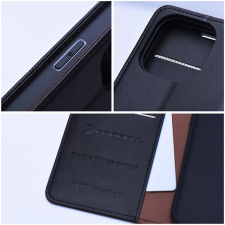 FORCELL F-PROTECT RFID Blocker Book do IPHONE 13 PRO MAX czarny