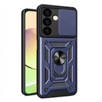 Etui Hybrid Armor Camshield do Samsung Galaxy A15 pancerne z osłoną na aparat - niebieskie