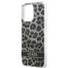 Case IPHONE 13 PRO Guess Hardcase Leopard (GUHCP13LHSLEOK) gray