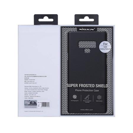 Nillkin Super Frosted Shield wzmocnione etui pokrowiec + podstawka Samsung Galaxy A42 5G czarny