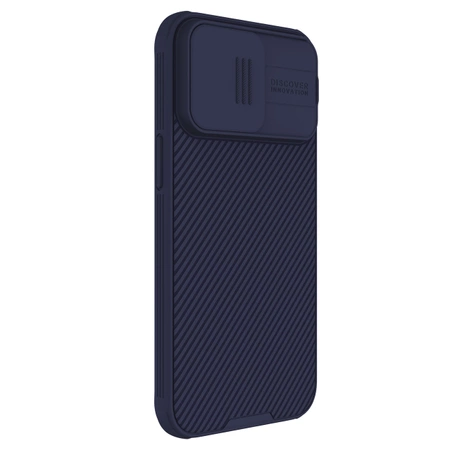 Pancerne etui Nillkin CamShield Pro Magnetic Case do iPhone 15 Pro Max z osłoną na aparat - fioletowe