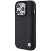 BMW Leather Textured & Stripe case for iPhone 15 Pro - black