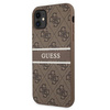 Guess GUHCN614GDBR iPhone 11 6,1" brązowy/brown hardcase 4G Stripe