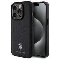 US Polo Assn. Case Yoke Pattern for iPhone 15 Pro Max - black