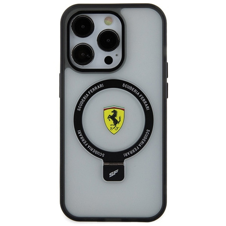 Ferrari FEHMP15XUSCAH iPhone 15 Pro Max 6.7&quot; transparent hardcase Ring Stand 2023 Collection MagSafe