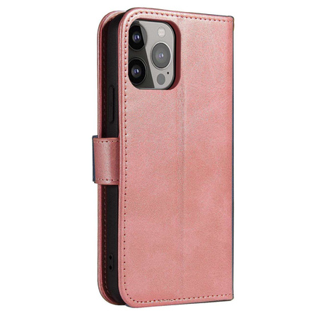 Magnet Case für Samsung Galaxy S23 Flip Cover Wallet Stand Pink