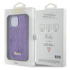 Guess Sequin Script Metal case for iPhone 15 - purple