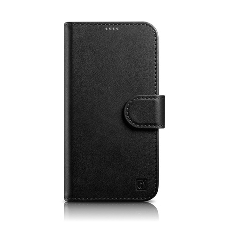 iCarer Wallet Case 2in1 iPhone 14 Flip Leather Anti-RFID Black (WMI14220725-BK)