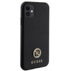 Original Case IPHONE 11 Guess 4G Strass Metal Logo (GUHCN61PS4DGPK) black