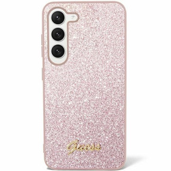 Oryginalne Etui GUESS Hardcase GUHCS24MHGGSHP do Samsung S24 Plus (Glitter Script / różowy)