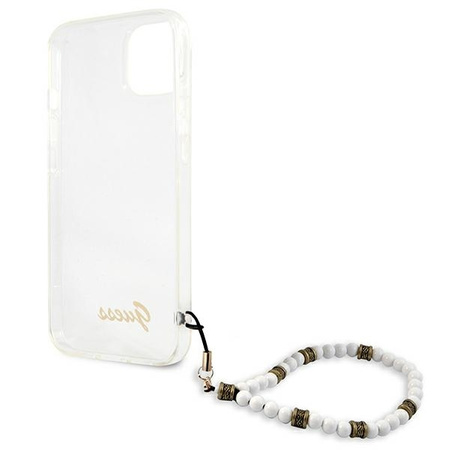 Guess GUHCP13MKPSWH iPhone 13 6.1 &quot;Transparent hardcase White Pearl