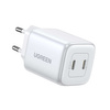 Schnellladegerät GaN 2 x USB-C 45W QC PD Ugreen CD294 – weiß