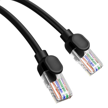 Baseus High Speed ​​​​Cat 5 RJ-45 1000 Mbit/s Ethernet-Kabel 5 m rund – Schwarz