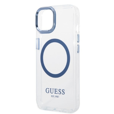 Guess Metal Outline Magsafe - Etui iPhone 14 Plus (przezroczysty)