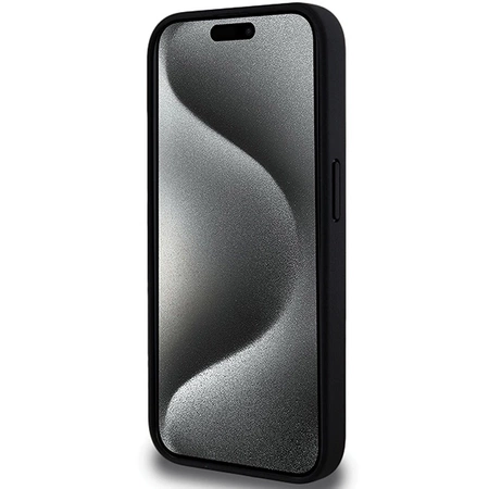 BMW Perforated Tricolor Line case for iPhone 15 Pro Max - black