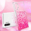 Etui IPHONE 12 MINI Diamond Liquid Przelewany Brokat różowe