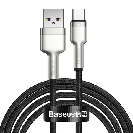 Baseus Cafule Series Metal Data USB - USB Typ C 66W cable 2m black (CAKF000201)