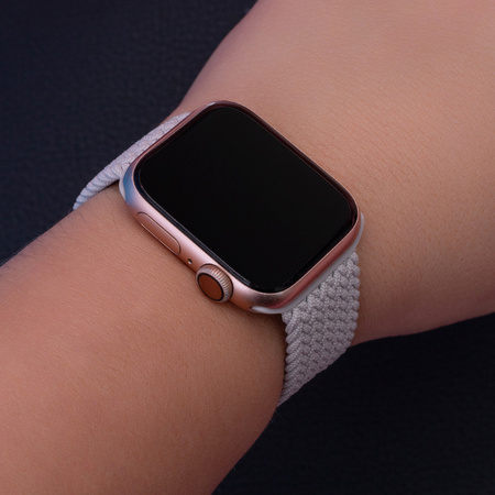 Pasek elastyczny L do Apple Watch 38/40/41 mm dł. 155 mm jasno szary