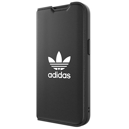 Adidas OR Booklet Case BASIC iPhone 14 6,1" schwarz/schwarz weiß 50181