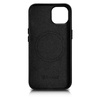 iCarer Case Leather genuine leather case for iPhone 14 Plus schwarz () (MagSafe compatible)