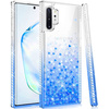 Etui SAMSUNG GALAXY S21+ PLUS Diamond Liquid Przelewany Brokat niebieskie