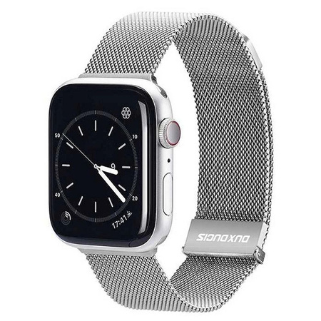 DUX DUCIS Milanese - pasek magnetyczny ze stali nierdzewnej do Apple Watch 42/44/45mm szary