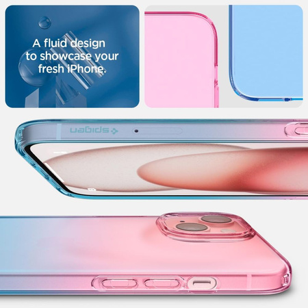 Spigen LIQUID CRYSTAL IPHONE 15 GRADATION PINK