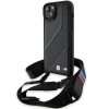 Etui BMW M Edition Carbon Stripe & Strap na iPhone 15 / 14 / 13 - czarne