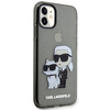 Oryginalne Etui IPHONE 11 / XR Karl Lagerfeld Hardcase Gliter Karl&Choupette (KLHCN61HNKCTGK) czarne