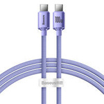 Baseus Crystal Shine Series Fast Charging Data Cable Type-C to Type-C 100W 1.2m Purple