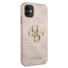 Guess GUHCN614GMGPI iPhone 11 6,1" różowy/pink hardcase 4G Big Metal Logo