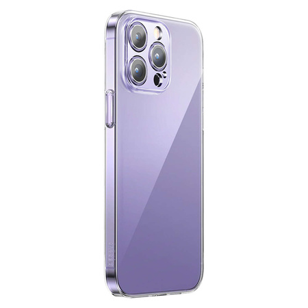 Baseus Crystal Case für iPhone 14 Pro Max dünne Abdeckung + transparentes Glas