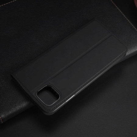 Etui IPHONE 11 PRO z klapką Dux Ducis skórzane Skin Leather czarne