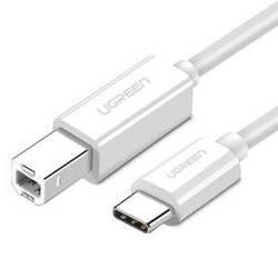 USB 2.0 C-B UGREEN US241 to 1.5m printer cable (white)