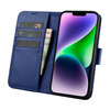 iCarer Wallet Case 2in1 iPhone 14 Flip Leather Cover Anti-RFID blue (WMI14220725-BU)