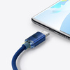 Baseus Crystal Shine Series Fast Charging Data Cable USB to Type-C 100W 2m Blue