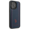 US Polo USHCP14LPFAV iPhone 14 Pro 6,1" granatowy/navy blue Leather Stitch