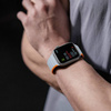 Magnetic Strap for Apple Watch SE, 8, 7, 6, 5, 4, 3, 2, 1 (41, 40, 38 mm) Dux Ducis Strap (LD Version) - Gray Orange