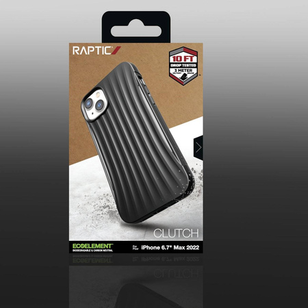 Raptic X-Doria Clutch Case iPhone 14 Plus Rückseite schwarz