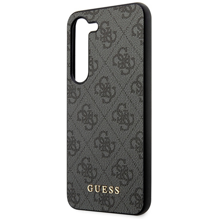 Etui Guess 4G Metal Gold Logo na Samsung Galaxy S24+ - czarne