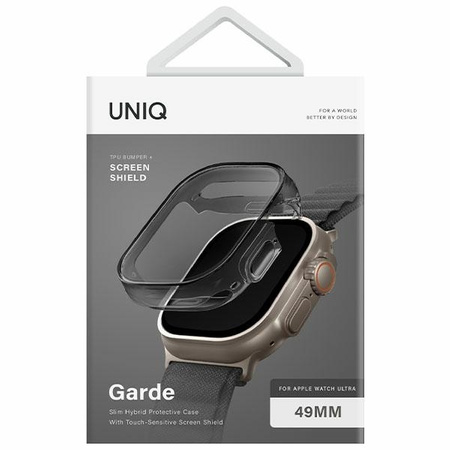 Uniq Garde Apple Watch Ultra 49 mm Gehäuse. grau/rauchgrau